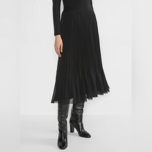 Wilfred Twirl pleated chiffon midi skirt EUC